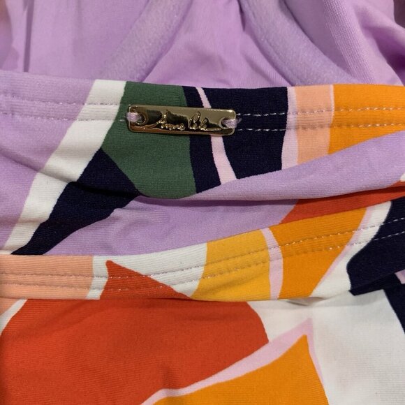 NWT Anne Cole 32C/34B Floral Abstract Underwire Tankini Swim Top Multicolor - Picture 5 of 9